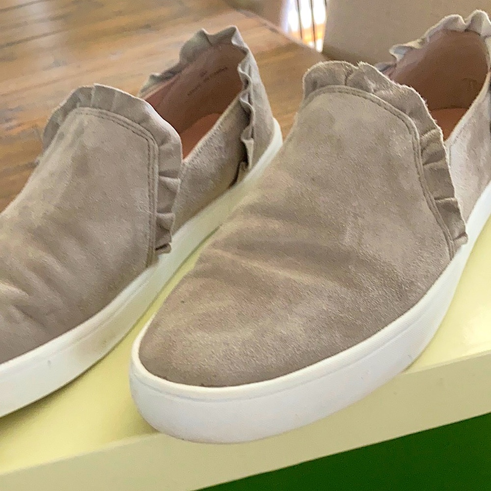 Kate Spade slip on sneakers with ruffle